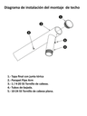 BOSCH V_VGAROOFMOUNT - Soporte colgante en tejado para AUTODOME BOSCH