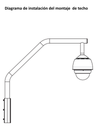 BOSCH V_VGAROOFMOUNT - Soporte colgante en tejado para AUTODOME BOSCH