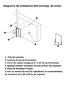 BOSCH V_VGAROOFMOUNT - Soporte colgante en tejado para AUTODOME BOSCH