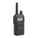 Radio portátil UHF 450-470 MHz, 2 W, 16 canales, Resistente a Golpes MIL-STD-810, manos libres VOX. Incluye antena, batería, cargador y clip