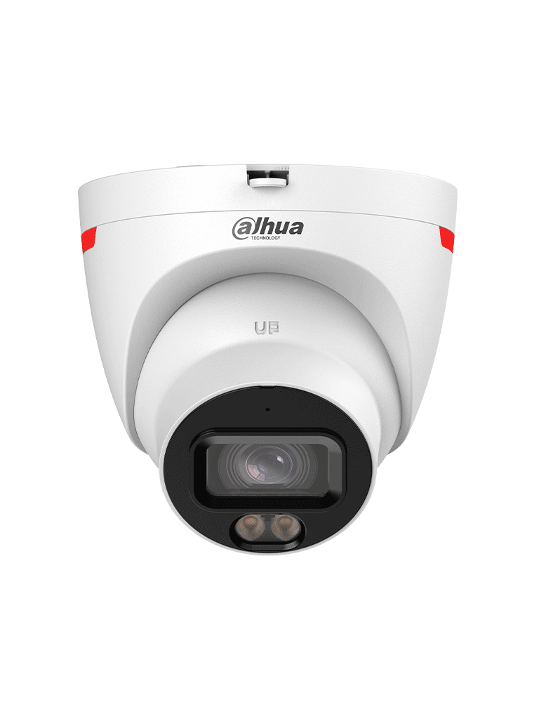 DAHUA DH-IPC-HDW2449T-S-PRO - Cámara IP Domo de 4 MP ofrece tecnología WizColor y WizSense con IA, SMD Plus, lente de 3.6 mm, micrófono integrado, WDR 120 dB, ranura MicroSD, PoE, y protección IP67#LoNuevo #WIZD #MCI1