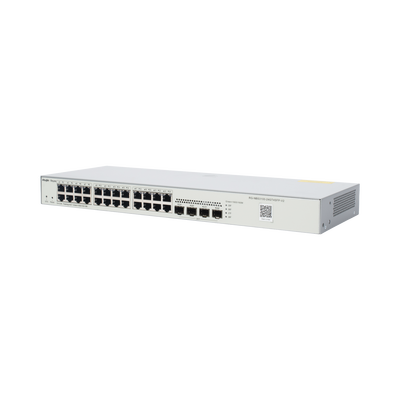 Switch Administrable L2, 24 Puertos Eth 1G, 4 puertos SFP 1G, Administración Remota en la Nube.
