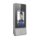 Videoportero IP 2 Megapixel / Llamada y Apertura Remota desde App Hik-Connect / Reconocimiento Facial / Panel touch 4.3"/ Exterior IP65 + Antivandalico IK08 / Botón mecanico de llamada / PoE / 1 Departamento / Apertura con Tarjeta, Codigo PIN 