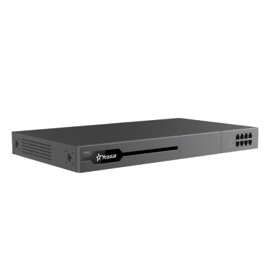 Conmutador Enterprise modular yeastar 100 extensiones,30 llamadas simultaneas, Hasta 8 puertos fxo/fxs con modulo de expansion, hasta 200 extensiones y 60 llamadas simultaneas con modulo de expansion D30, soporte E1 con modulo de expansion EX30