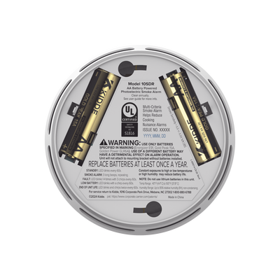 Detector de Humo Compacto Fotoelectrico Autonomo | Batería Reemplazable AA | Modelo 210314281 | Pieza