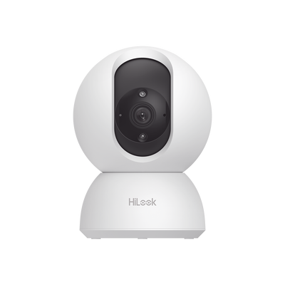 Mini Domo PT IP 2 Megapixel / Lente 4 mm / 10 mts IR / WiFi / Compatible con HiLook Vision App / ACUSENSE Lite (Detección de Humanos) / Uso Residencial / Audio de Bidireccional / Memoria Micro SD / H.265+