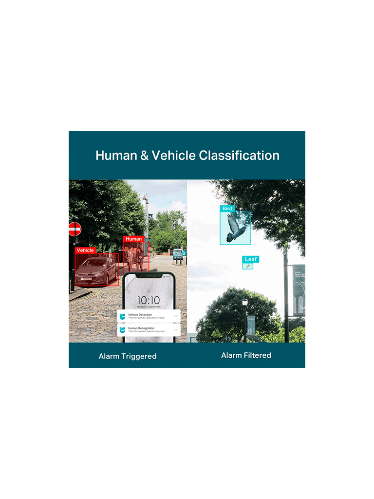 VIGI C430(2.8mm) - Cámara IP tipo torreta full color de 3 MP, PoE/12V CC, lente fija de 2,8 mm, micrófono incorporado, Full color. #VIGI
