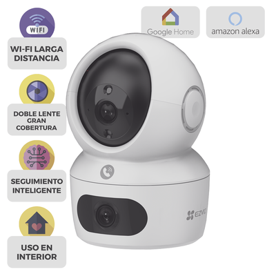 Cámara PT Doble Lente / 4 Megapíxel / Wi-Fi / IA Detección Humana / Visión Nocturna a Color / Audio Bidireccional