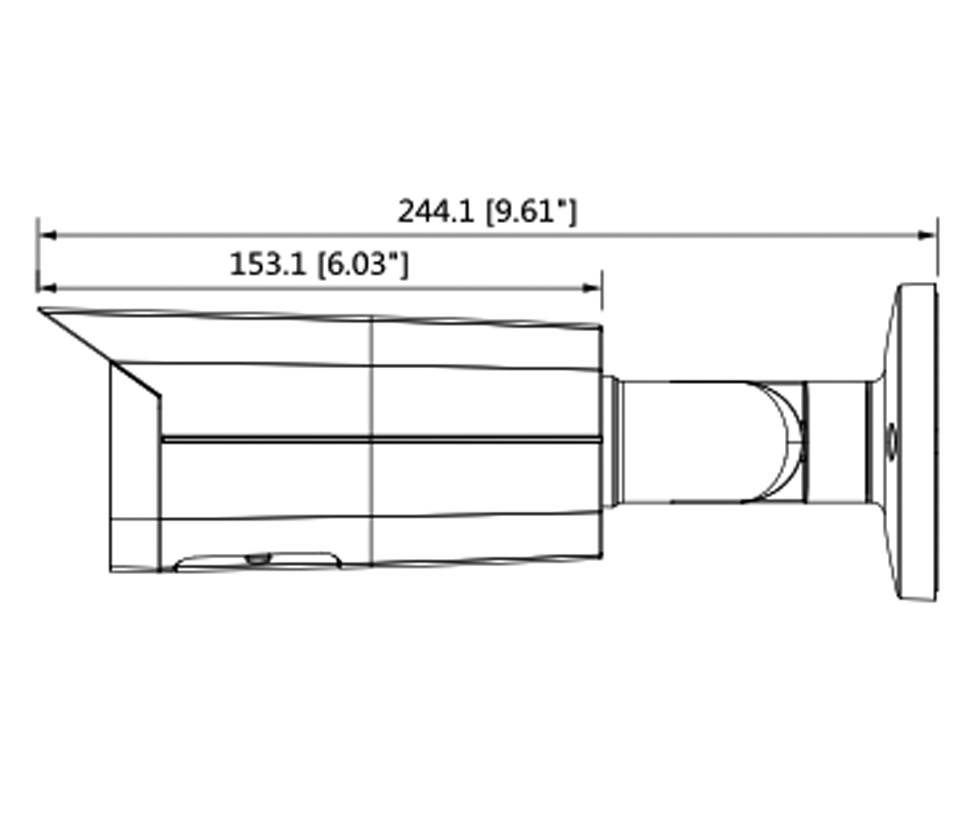 DAHUA IPC-HFW5241TN-AS-LED-0280B - Cámara IP Bullet Resolución de 2 MP/ Lente 2.8 mm/ ∢ 106°/ IR 50 mts/ IA WizMind/ Detección Facial/ Protección Perimetral/ Conteo de Personas/ Starlight/ PoE/ WDR/ H.265/ IP67/ E&S Alarma/ E&S Audio/