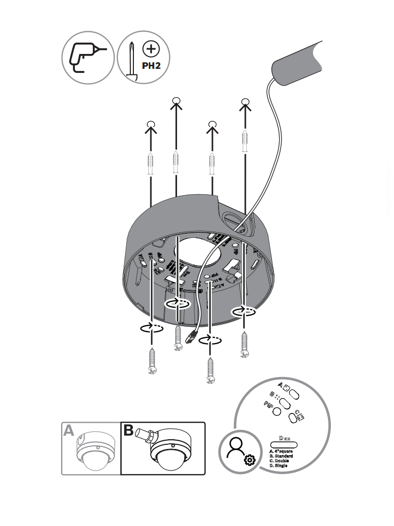 BOSCH V_NDE5703AL - Domo fijo 5MP HDR 3.2-10.5mm IP66 IR E/S