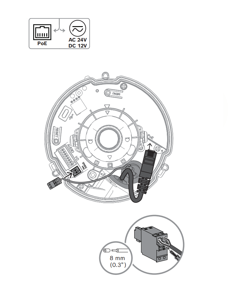 BOSCH V_NDE5703AL - Domo fijo 5MP HDR 3.2-10.5mm IP66 IR E/S
