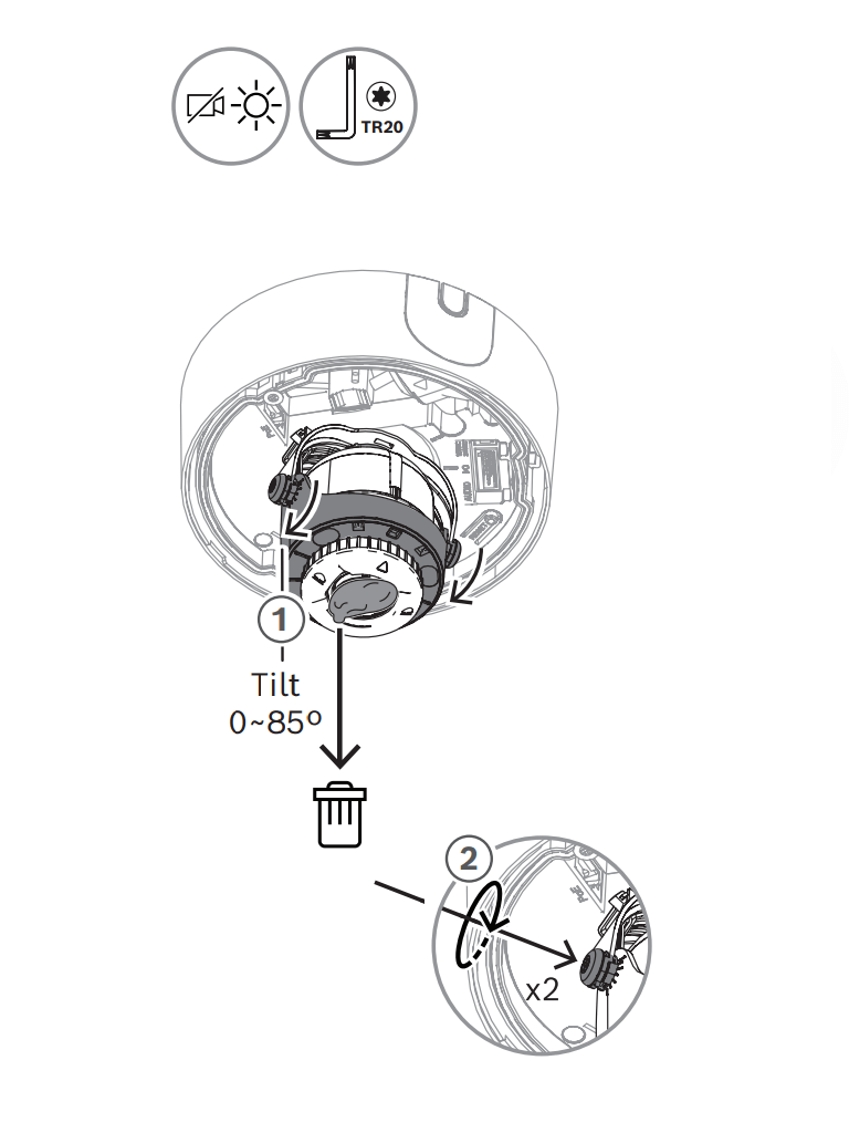 BOSCH V_NDE5703AL - Domo fijo 5MP HDR 3.2-10.5mm IP66 IR E/S