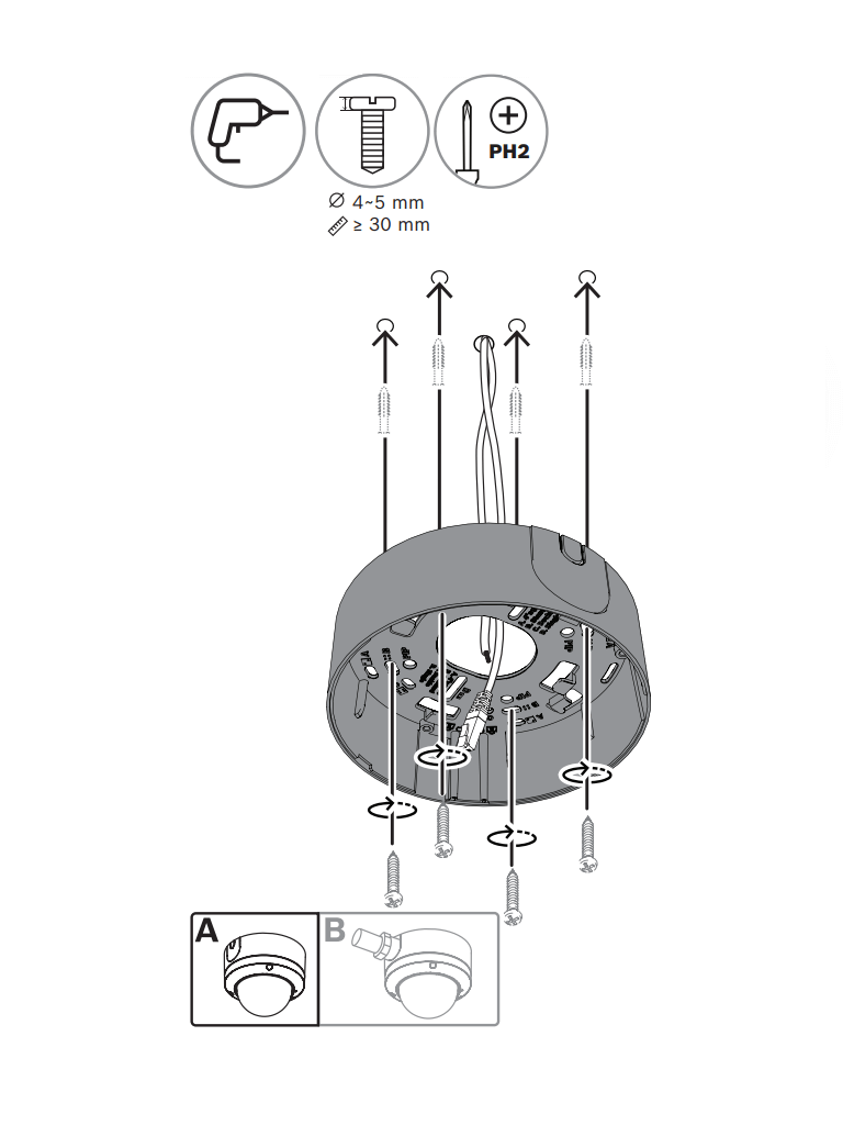 BOSCH V_NDE5703AL - Domo fijo 5MP HDR 3.2-10.5mm IP66 IR E/S