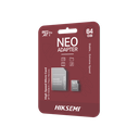 Memoria microSD con Adaptador Ideal para Celular o Tablet / 64 GB / Multipropósito