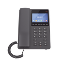 Teléfono IP Hotelero con pantalla LCD a color, 2 líneas SIP con 2 cuentas, codec Opus, IPV4/IPV6, color negro, con gestión en la nube GDMS