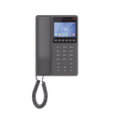 Teléfono IP Hotelero con pantalla LCD a color, 2 líneas SIP con 2 cuentas, codec Opus, IPV4/IPV6, color negro, con gestión en la nube GDMS