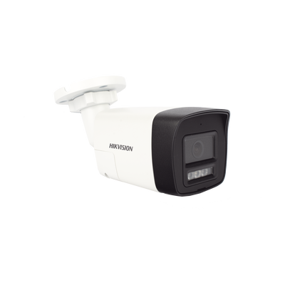 [Audio Bidireccional + Dual Light + ColorVu] Bala TURBOHD 2 Megapixel (1080p) / Lente 2.8 mm / 30 mts IR EXIR + 20 mts Luz Blanca / Micrófono y Bocina Integrado / Exterior IP67 / Metal / dWDR