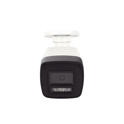 [Audio Bidireccional + Dual Light + ColorVu] Bala TURBOHD 2 Megapixel (1080p) / Lente 2.8 mm / 30 mts IR EXIR + 20 mts Luz Blanca / Micrófono y Bocina Integrado / Exterior IP67 / Metal / dWDR