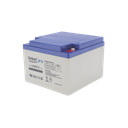 Batería 12 Vcc / 26 Ah / UL / Tecnología AGM-VRLA / Para uso en equipo electrónico, Alarmas de Intrusión / Incendio/ Control de acceso / Video Vigilancia / Terminales T1