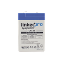 Batería 6 Vcc / 4.5 Ah / UL / Tecnología AGM-VRLA / Para uso en equipo electrónico, Alarmas de Intrusión / Incendio/ Control de acceso / Video Vigilancia / Terminales F1 ( Incluye adaptador para terminal F2 )  y F2.