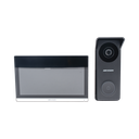 Kit de Videoportero Hibrido TurboHD con Pantalla LCD touch de 7" Wi-Fi / Frente de Calle para Exterior Metalico / 720p (1 Megapíxel )130° de Visión (Gran Angular) / Llamada a App Hik-Connect
