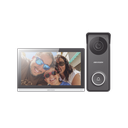 Kit de Videoportero Hibrido TurboHD con Pantalla LCD touch de 7" Wi-Fi / Frente de Calle para Exterior Metalico / 720p (1 Megapíxel )130° de Visión (Gran Angular) / Llamada a App Hik-Connect