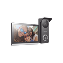 Kit de Videoportero Hibrido TurboHD con Pantalla LCD touch de 7" Wi-Fi / Frente de Calle para Exterior Metalico / 720p (1 Megapíxel )130° de Visión (Gran Angular) / Llamada a App Hik-Connect