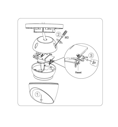 DAHUA IPC-HDW5241TMN-ASE-0280B - Cámara IP Domo Resolución de 2 MP/ Lente 2.8 mm/ ∢ 106°/ IR 50 mts/ IA WizMind/ Detección Facial/ Protección Perimetral/ Conteo de Personas/ Starlight/ PoE/ WDR/ H.265/ IP67/ Micrófono/ 