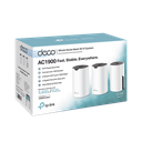 Kit 3 Routers Inalámbricos MESH Interior para Hogar / Doble Banda Wi-Fi 5 AC1900 Mbps / 3 Puerto Gigabit WAN/LAN / 3 Antenas Internas / Administración Mediante la App Deco (iOS, Android) 