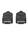 MANHATTAN - 306133 - Cable HDMI de Alta Velocidad / 4K@30Hz, 3D, HDMI Macho a HDMI Macho, Blindado, Negro, 5 m (16.5 ft.)