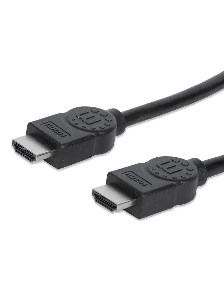 MANHATTAN - 306133 - Cable HDMI de Alta Velocidad / 4K@30Hz, 3D, HDMI Macho a HDMI Macho, Blindado, Negro, 5 m (16.5 ft.)