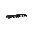 Panel de Distribución de Fibra Óptica, Acepta 18 Cassettes HD Flex™ en 4 Espacios, Hasta 144 Fibras, 1 UR