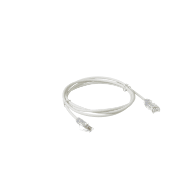 Cable de Parcheo TX6, UTP Cat6, Diámetro Reducido (28AWG), Color Blanco Mate, 15 ft