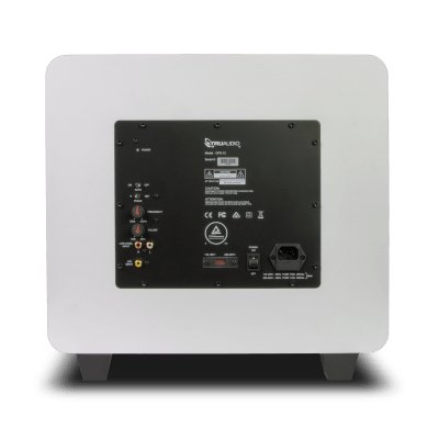 Subwoofer Activo de 12in | Diseño Down-Firing | 500W RMS | Recinto Sellado | Acabado Blanco