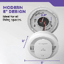 Detector de Humo Compacto Fotoeléctrico Autónomo | Batería AA Reemplazable | Modelo 21031529 | Pieza