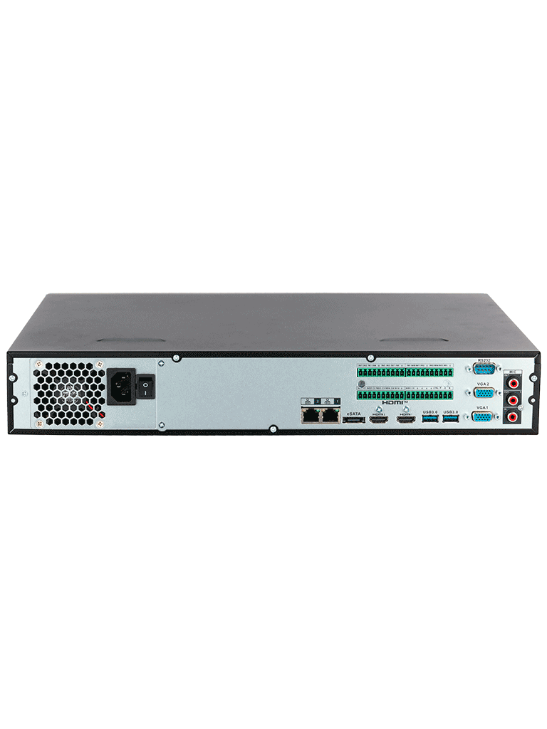 DAHUA DHI-NVR5432-EI2 - NVR de 32 canales IP 4K con tecnología Acupick/ WizSense/ Smart H.265+. Rendimiento de 384 Mbps/ 4 bahías para discos duros/ IA avanzada/ Detección y reconocimiento facial/ ANPR/ SMD/ Detección de EPI/E/S de alarma y audio/