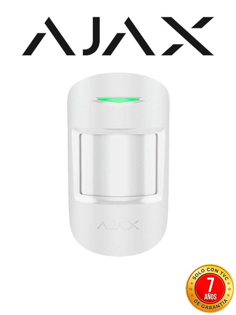 AJAX KIT RES KEYPADCOMBI - Panel de alarma Ethernet/4G color Blanco/ APP “AJAX PRO” iOS y Android, 1 sensor de movimiento, 1 detector para puerta/ventana, 1 Teclado táctil inalám con sirena incluida y lector DESFire, 1 Llavero inalám #CONEXION #NUEVOKIT
