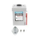  Interruptor de seguridad cerrado de doble ruptura. Interruptor de serie A, 2 polos, 2 hilos sin fusible, uso general. Nema 3R