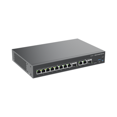 4 en 1: Firewall, Router, PBX IP, Switch 10 Puertos Gigabit (4 PoE) + 2 Puertos SFP 2.5 Gigabit
