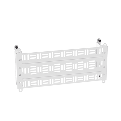 Accesorio Para Montaje de Equipos o Dispositivos en Gabinetes Multipropósito, de Instalación a Presión, de Acero, Color Blanco