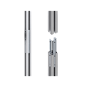 Accesorio _ Riel de Aluminio Longitud 1670 mm | Ancho 40 mm | Altura 40 mm | Diseño Modular | Tapas de Riel Incluidas