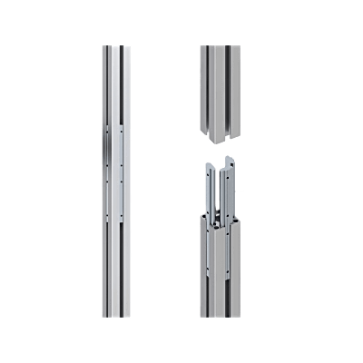 Accesorio _ Riel de Aluminio Longitud 1670 mm | Ancho 40 mm | Altura 40 mm | Diseño Modular | Tapas de Riel Incluidas