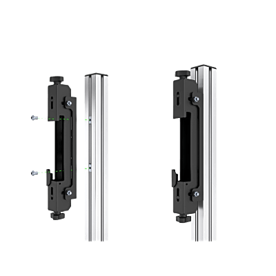 Accesorio _ Riel de Aluminio Longitud 1670 mm | Ancho 40 mm | Altura 40 mm | Diseño Modular | Tapas de Riel Incluidas