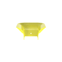 Accesorio de Control de Radio de Curvatura, Para Bajadas de Cable con Canaletas FiberRunner 4x4, Color Amarillo