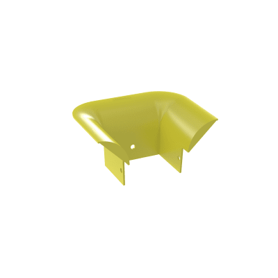 Accesorio de Control de Radio de Curvatura, Para Bajadas de Cable con Canaletas FiberRunner 4x4, Color Amarillo