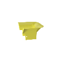 Accesorio de Control de Radio de Curvatura, Para Bajadas de Cable con Canaletas FiberRunner 4x4, Color Amarillo