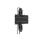 Accesorio_ Riel de Aluminio con longitud de  2380mm| Compatible con estructura para Videowall |  Diseño Modular |  Incluye Tapas de Riel