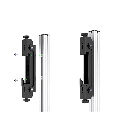 Accesorio_ Riel de Aluminio con longitud de  2380mm| Compatible con estructura para Videowall |  Diseño Modular |  Incluye Tapas de Riel