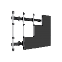 Accesorio_ Riel de Aluminio con longitud de  2380mm| Compatible con estructura para Videowall |  Diseño Modular |  Incluye Tapas de Riel