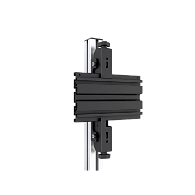Accesorio_ Riel de Aluminio con longitud de  2380mm| Compatible con estructura para Videowall |  Diseño Modular |  Incluye Tapas de Riel